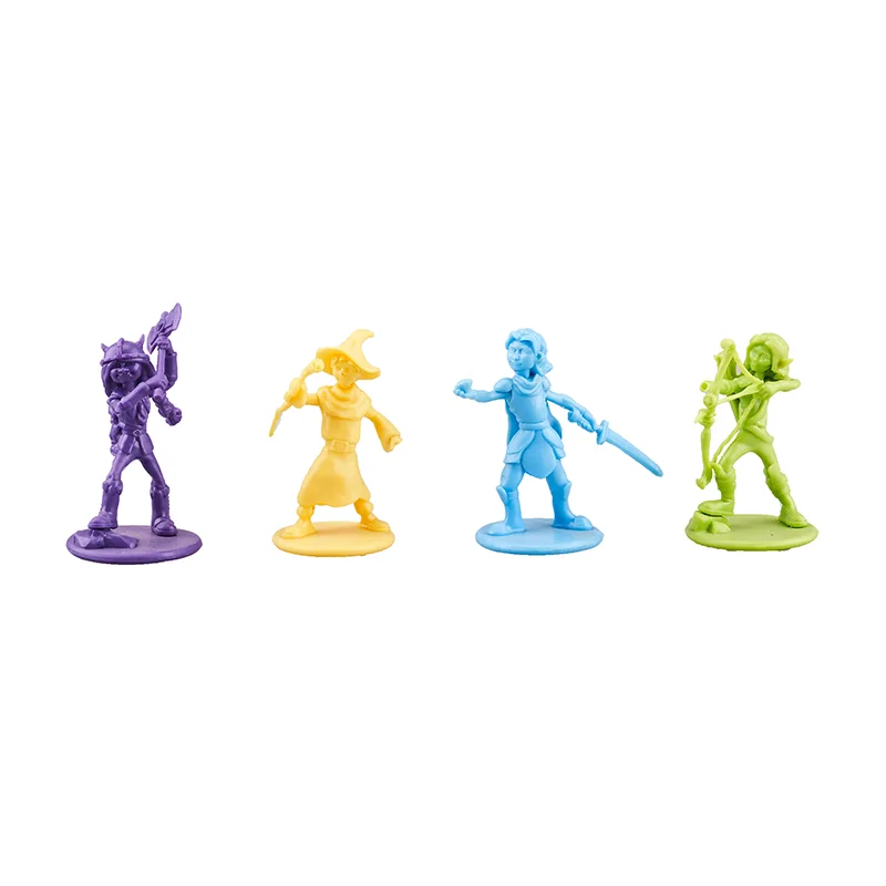 Pequenas figuras de anime de plástico